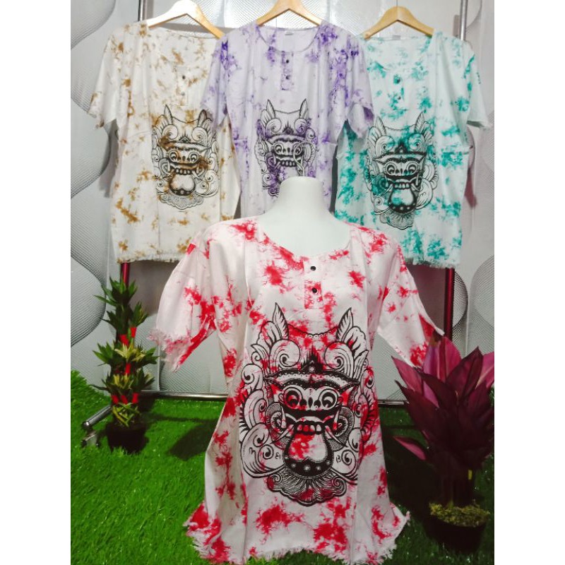 Baju barong Kaos santai Bali atasan pria&amp;wanita ukuran big size XXL