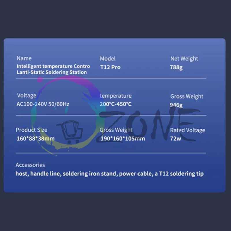SOLDER STATION MECHANIC T12 PRO INTELIGENT TEMPERATURE CONTROL