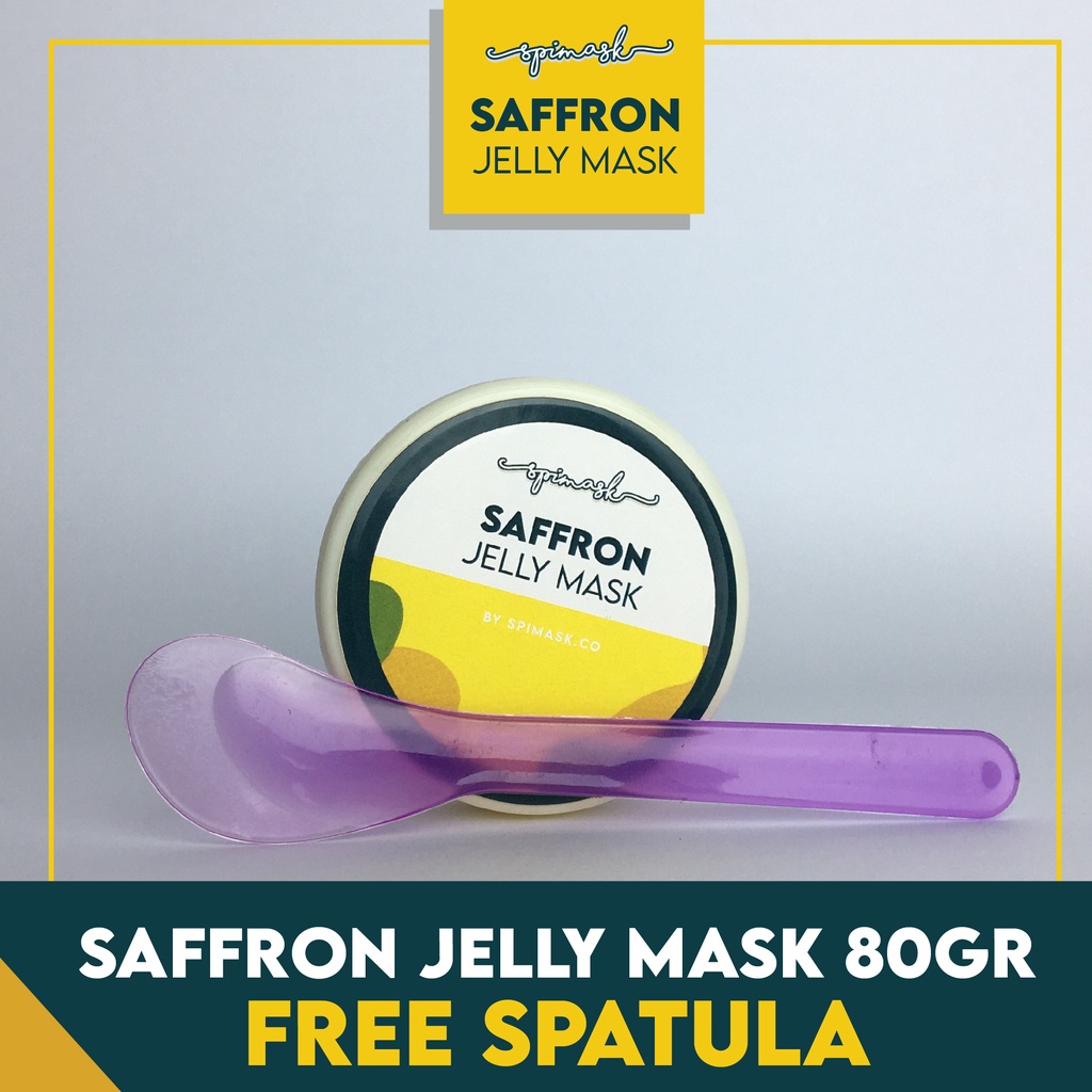 SAFFRON JELLY MASK SAFFRON GEL MASK SAFFRON SMOOTHING GEL MASK MASKER PELEMBAB WAJAH SLEEPING MASK