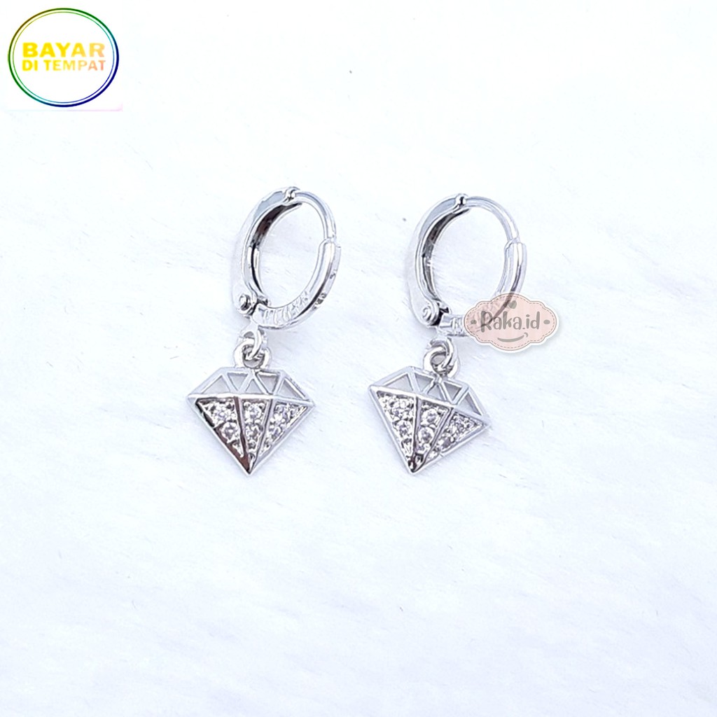 RAKA Acc - Anting Clip / Klip Diamond Perhiasan Aksesoris Wanita 536