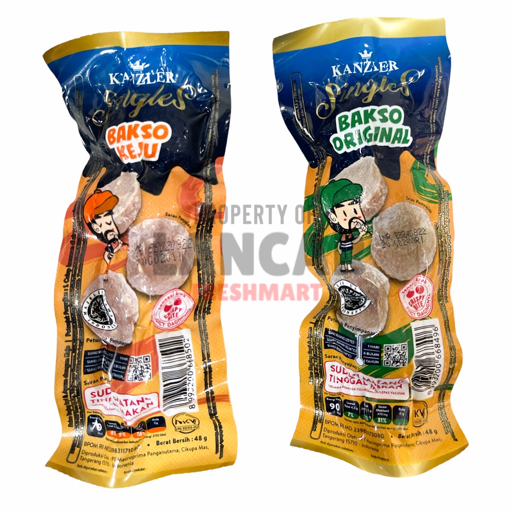 KANZLER SINGLES BAKSO 68GR