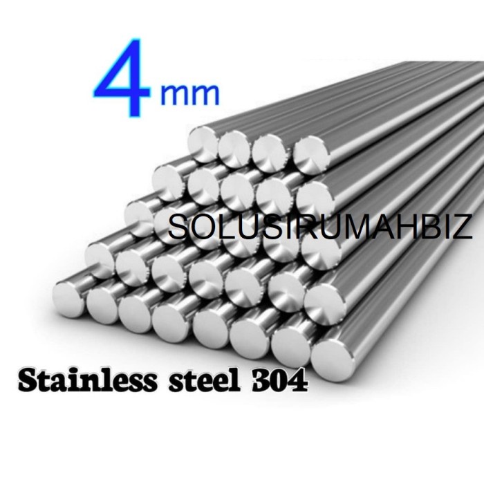 as stainless steel 304 diameter 4mm x 100 cm shaft 304 / round bar