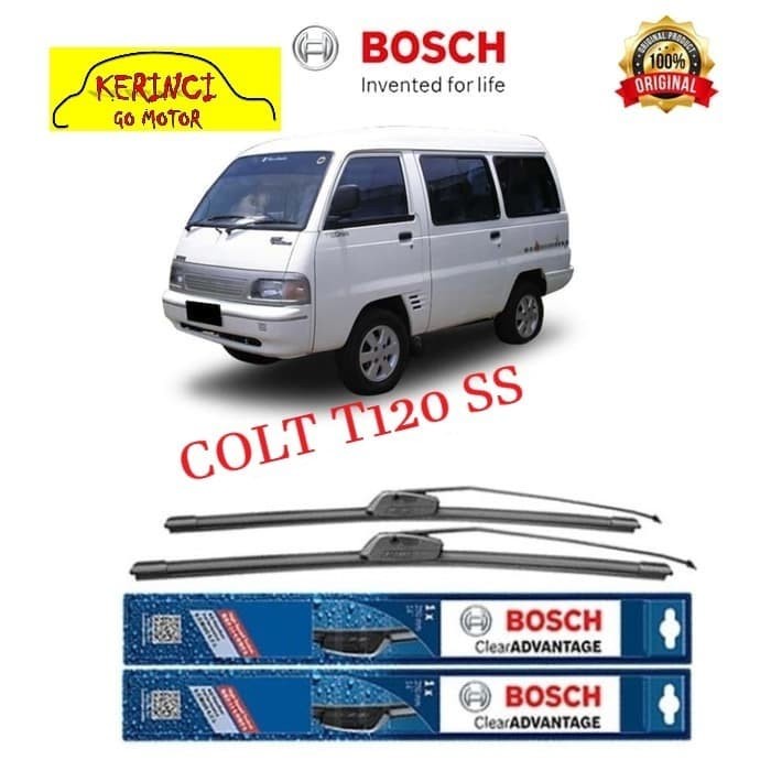 WIPER BOSCH CLEAR ADVANTAGE MITSUBISHI COLT T120 SS 16&quot; &amp; 16&quot; SEPASANG