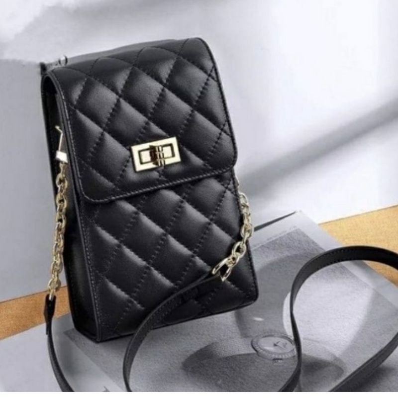 Dompet Pocket Tas Selempang Wanita Fashion Slingbag Rantai Tas