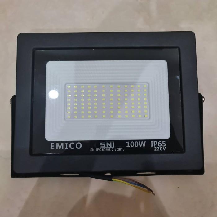 Lampu Sorot 100W PUTIH Emico/Lampu Tembak LED 100 Watt IP65 EMICO