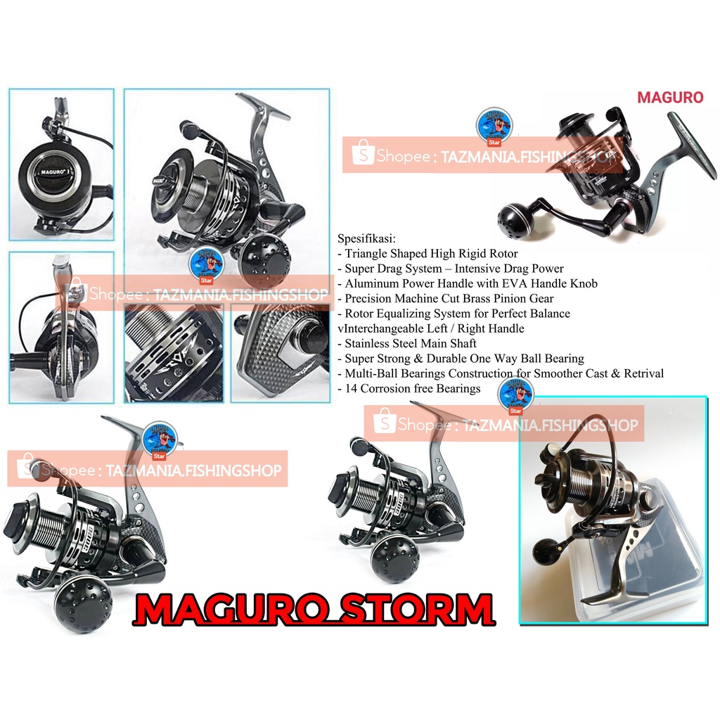 Reel Pancing Spinning Maguro Storm