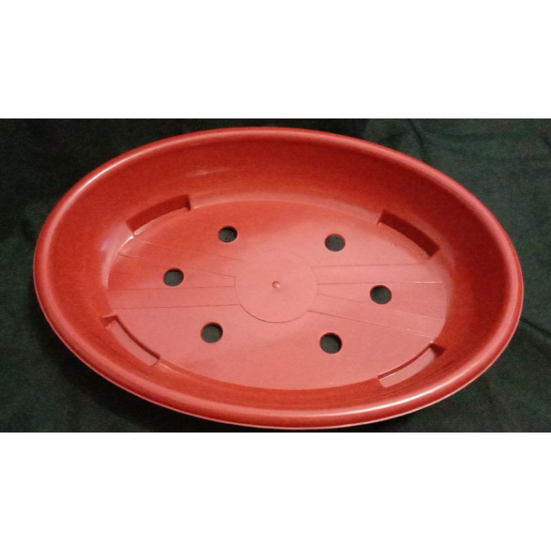 Pot bonsai oval Merah Bata || pot bonsai oval 08