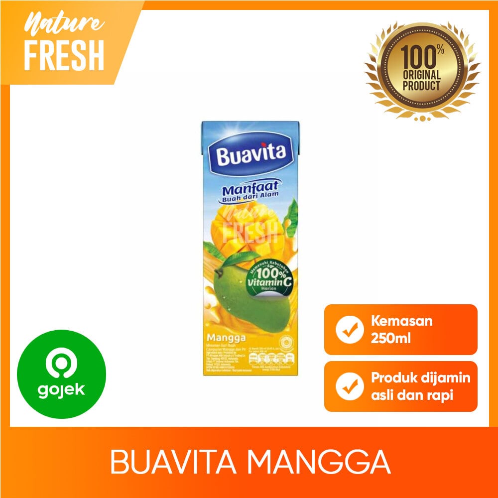 Buavita Juice Jeruk / Leci / Mangga / Apel Kemasan 250ml