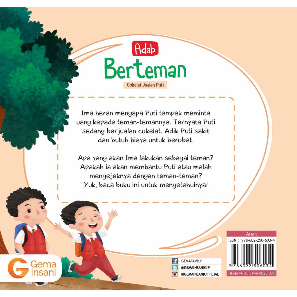 Buku Seri Adab Berteman - Gema Insani 100% Original