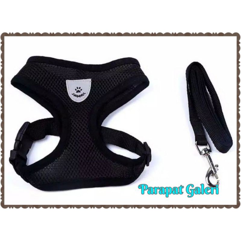 Harness Tali Tuntun Kucing - Rompi Anjing Kwalitas Import - 1 set