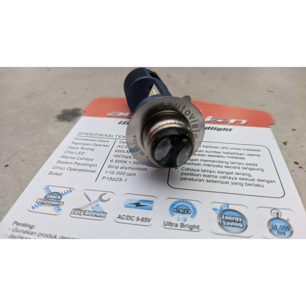 Lampu depan motor led bebek matic super terang
