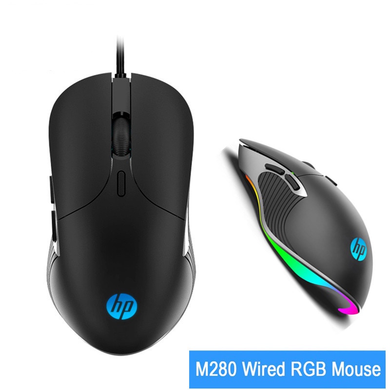 M280 Mouse Gaming Kabel Usb 6400 DPI Dengan Lampu LED RGB