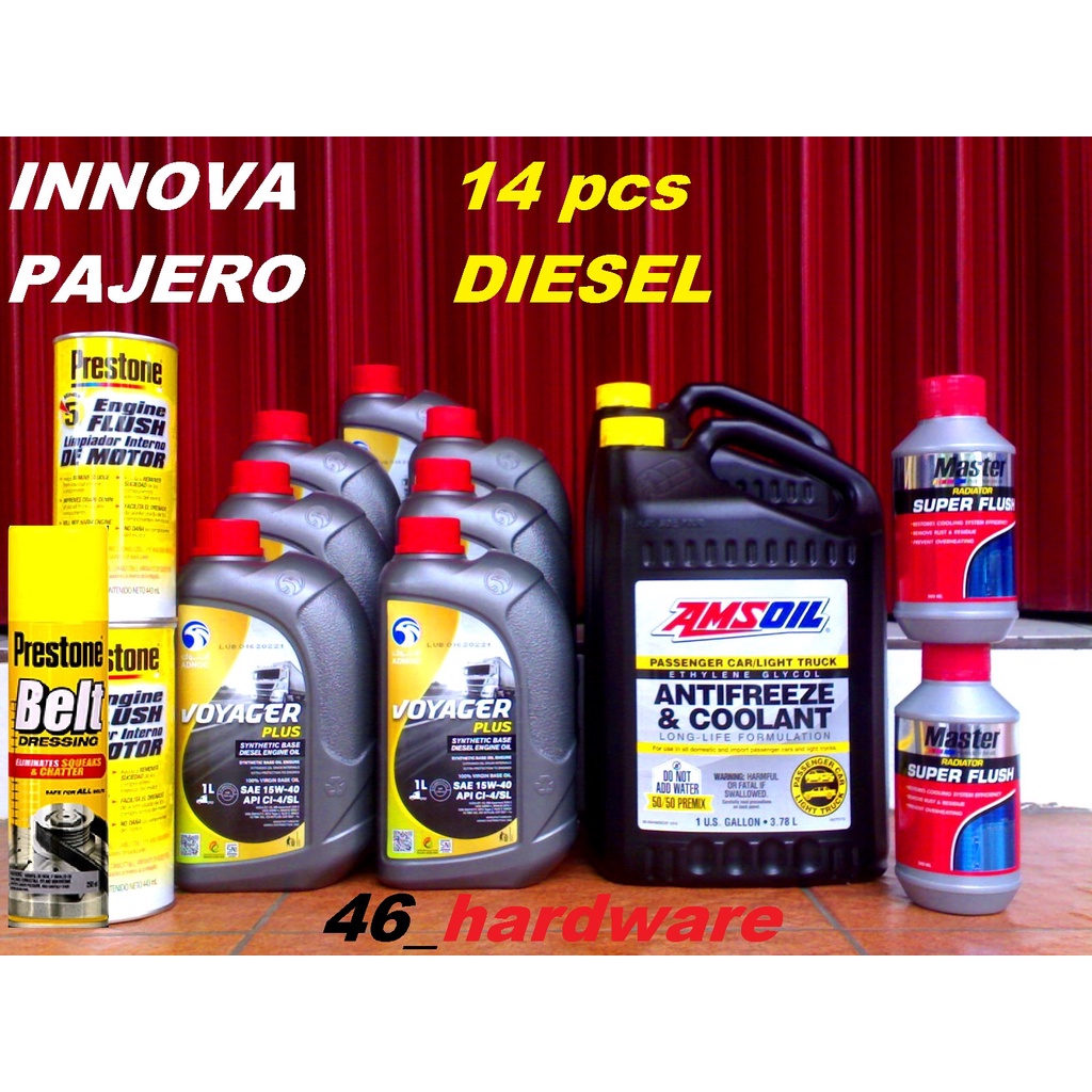 Jual ADNOC VOYAGER PLUS 15W40 OLI DIESEL AMSOIL COOLANT FLUSH INNOVA