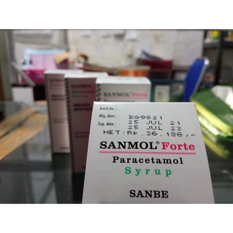 SANMOL FORTE SIRUP 60 ML | PARACETAMOL - ED 03/2025