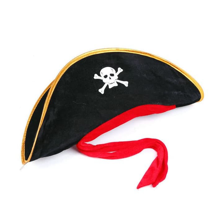 Pirate hat CAPTAIN HOOK hat topi bajak laut halloween props