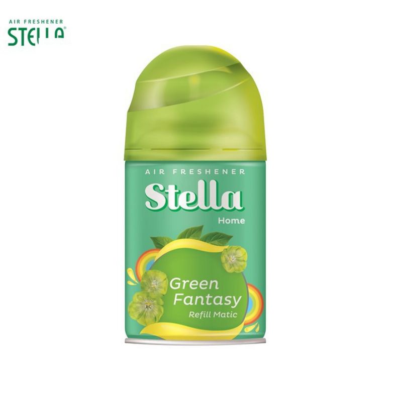 (PROMO) STELLA MATIC REFILL 225ML GREEN FANTASY