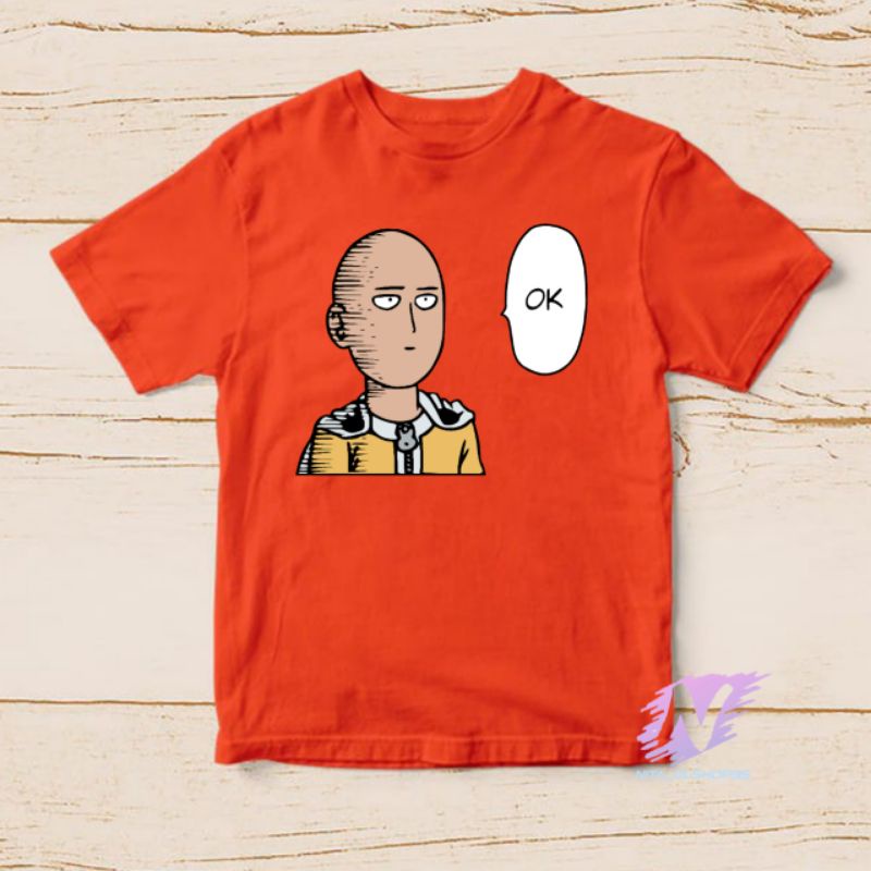 kaos one punch man kaos anak karakter anime