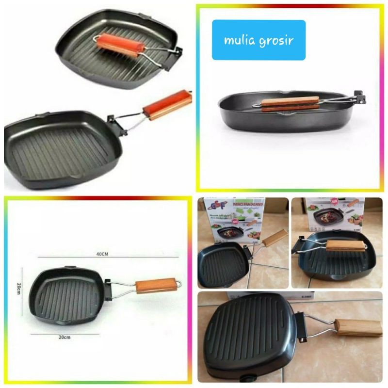 Square Grill Gsf 20cm / Panci Panggang Gsf 20cm / Grill Pan 20cm