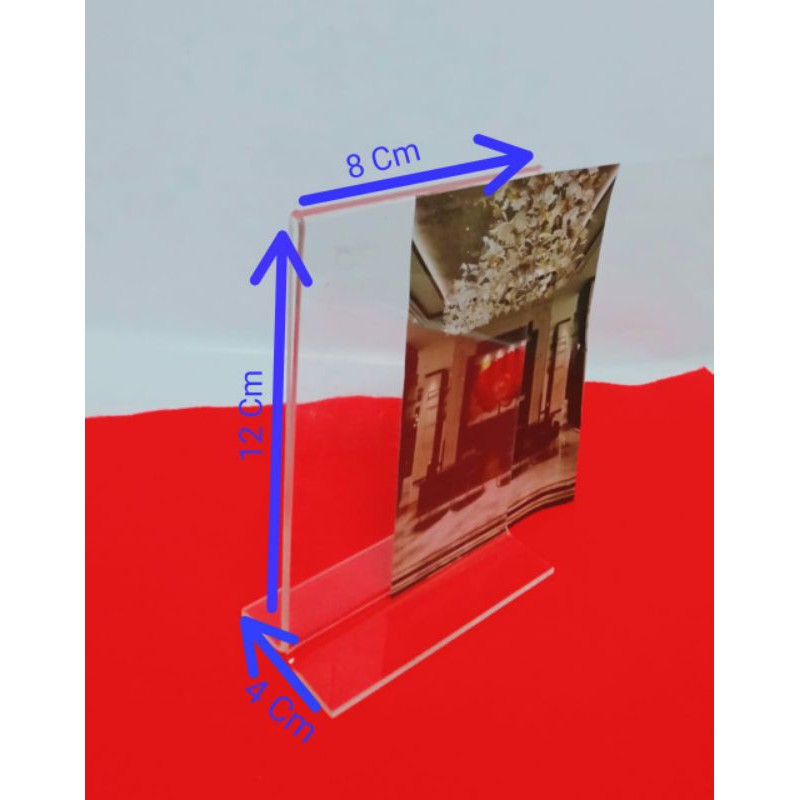

akrilik no meja 12 x 8 cm tebal 2mm