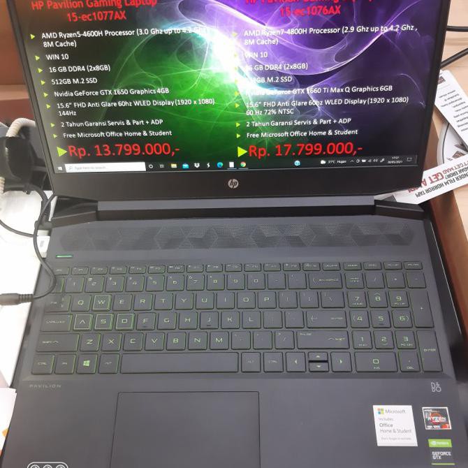 Hp Pavilion Gaming Laptop 15-Ec1077Ax