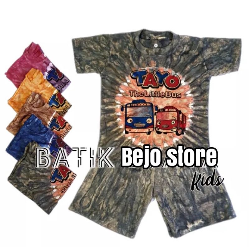 SETELAN ANAK(motif matahari/ BERGAMBAR) BATIK / SETELAN KAOS MURAH