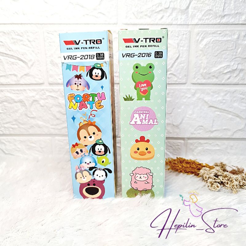 

Refill Pulpen 1 Pack isi 20 Biji / Refill Bolpoin Gel Tsum Tsum , Sanrio , Animal, Unicorn , Super Hero 1 Pack isi 20 pcs / Isi Ulang Bolpen Gel V-TRO 0.38 mm