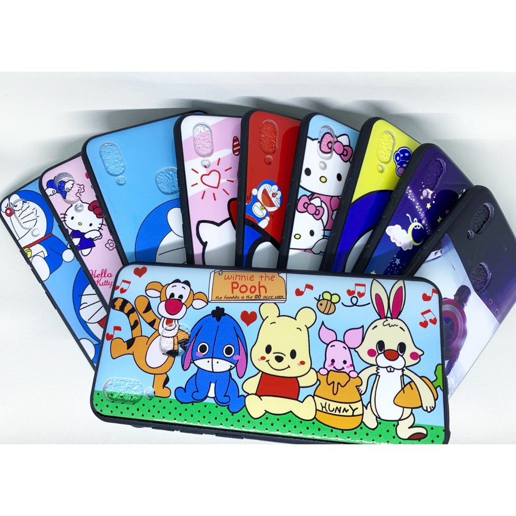 SoftCase Kilat Karakter Doraemon Helo kitty Cute Cantik Xiaomi Redmi Note 7 , Redmi Play