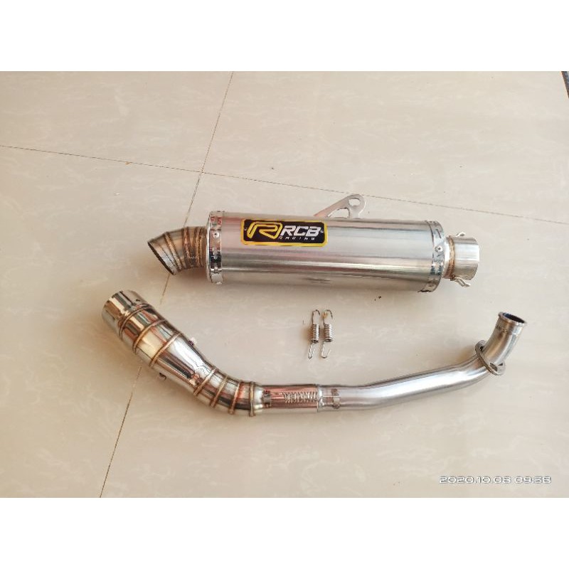 knalpot Rcb racing Aerox lexi tinggal pasang