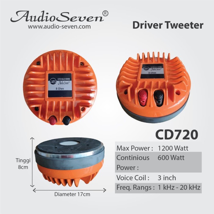 Driver Tweeter CD 720 Audio Seven Original