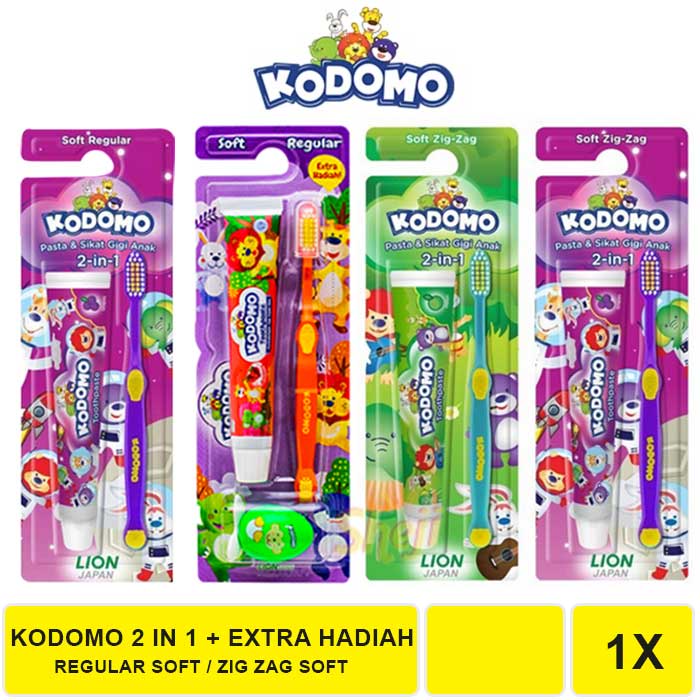 KODOMO 2 IN 1 REGULAR SOFT / KODOMO 2 IN 1 ZIG ZAG SOFT VARIAN RANDOM EXTRA HADIAH