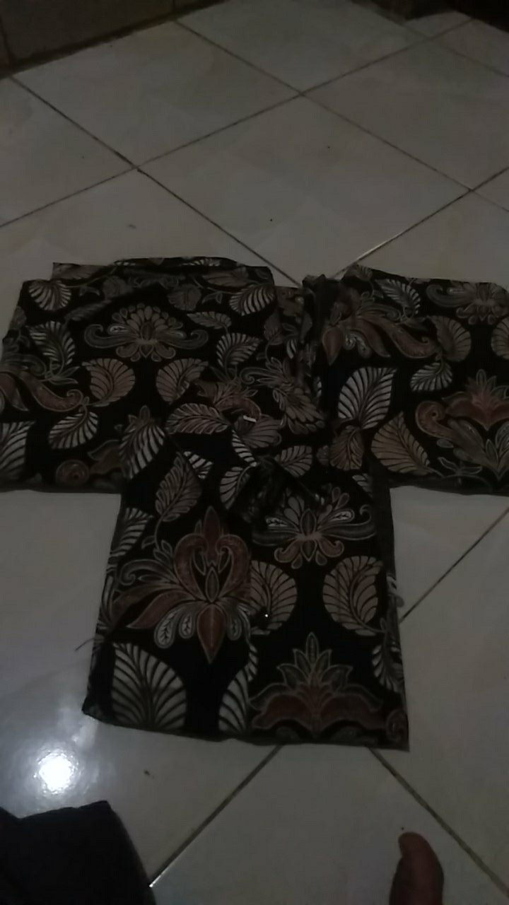 Ada Anak & Ready 6 Warna - Batik Couple Zhalfa Tulle Mutiara Mix Ceruti Payet