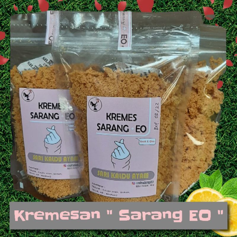 

Kremesan Ayam " SARANG EO " 100 gram
