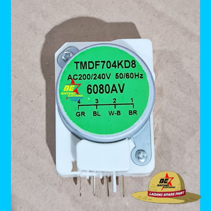 Timer Kulkas Sanyo Aqua TMDF 704KD8 hijau