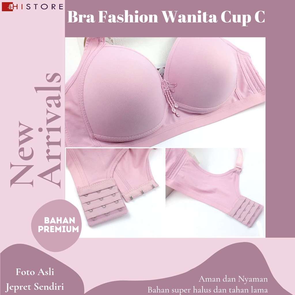 [HI] Bra BH JUMBO CUP C Fashion Wanita Bra wanita Premium Busa Tipis Tanpa Kawat Sangat Nyaman 201