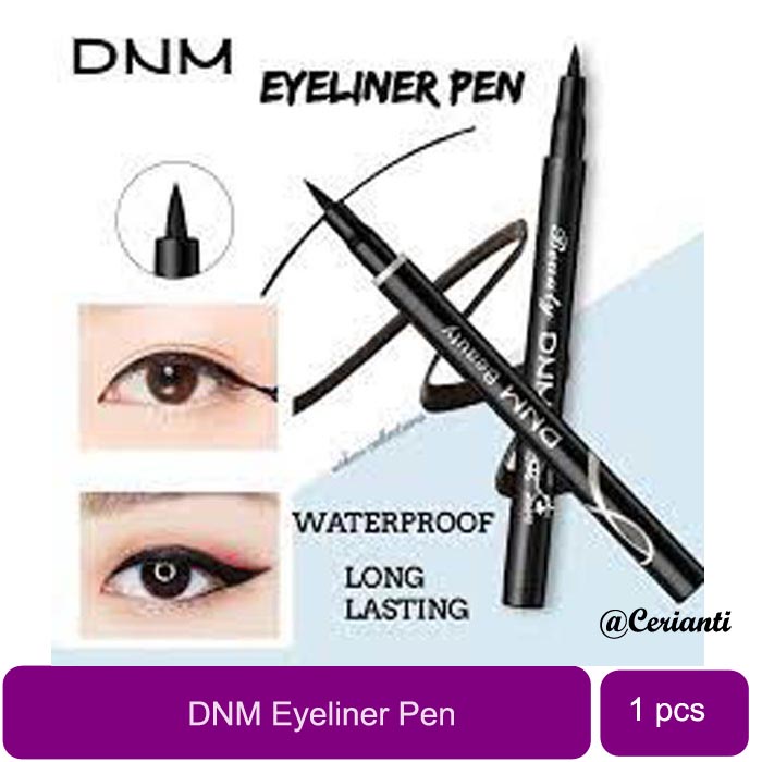 EYELINER DNM waterproof eyeliner pen pencil tahan lama hitam_Cerianti