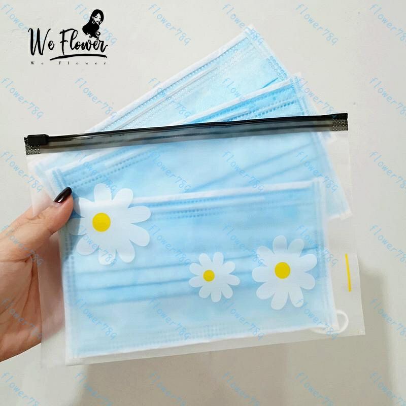 

Daisy Mask Pouch | Tempat Masker Alat Tulis Makeup Daisy Ziplock Waterproof Import