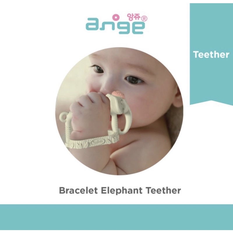 ANGE Elephant Bracelet Teether - Gigitan Bayi