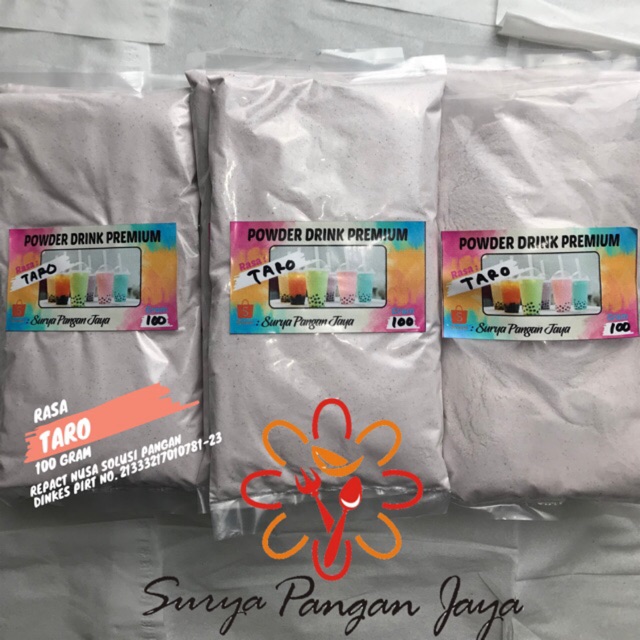 

100gr bubuk minuman halal powder drinks bubble tea TARO 100g