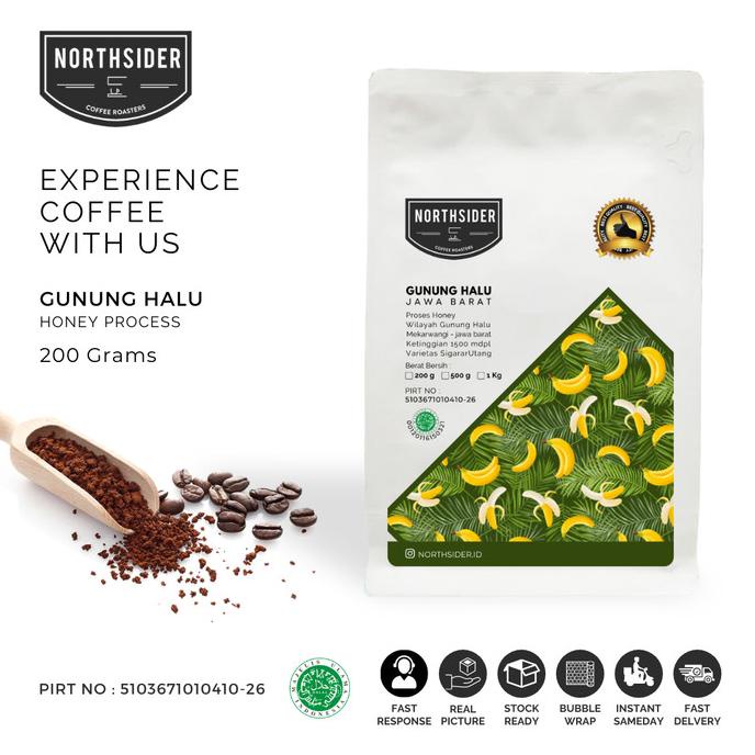 

BIJI KOPI ARABIKA GUNUNG HALU HONEY - 200GR NORTHSIDER COFFEE