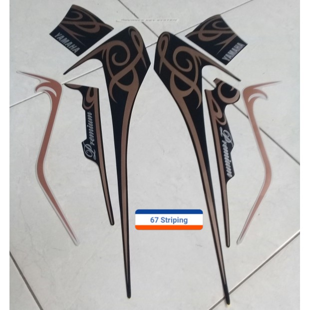 Sticker Motor Yamaha Fino Premium 2017 Black