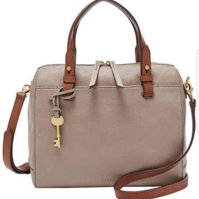 Fossil rachel taupe original bag tas ori authentic