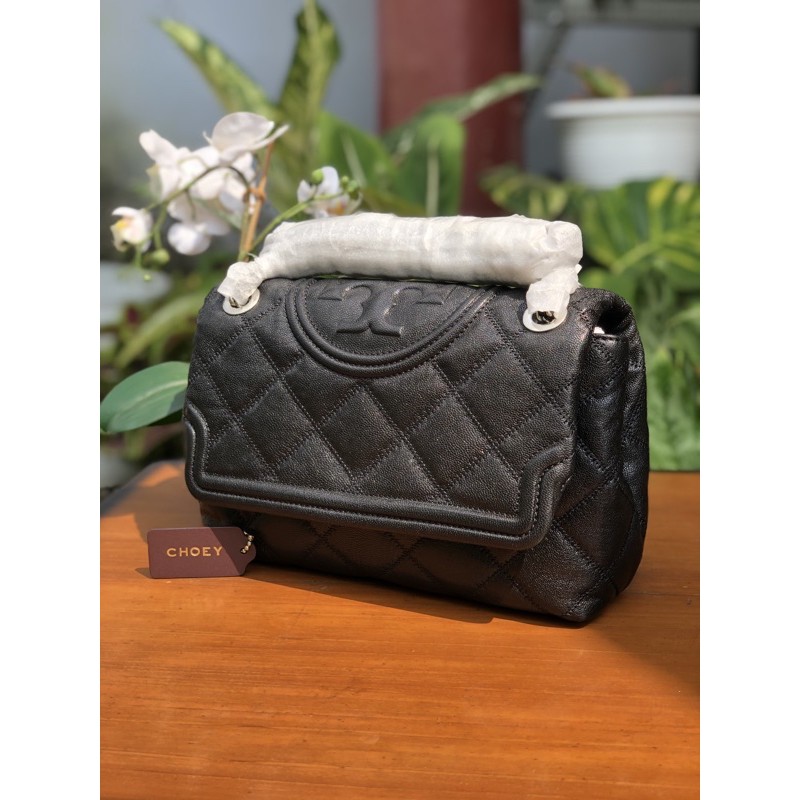 Tory Burch Fleming Soft Distressed Black