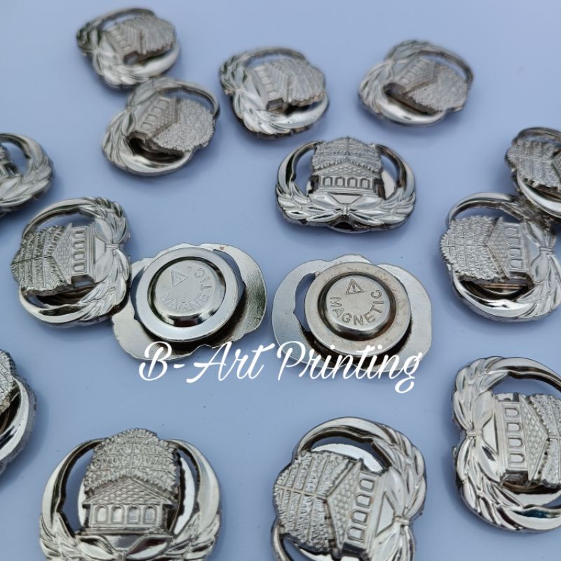 SILVER LENCANA Pin Korpri Pin Kopri Pin ASN Bross Pin Abdi Negara Silver 3cm Tebal