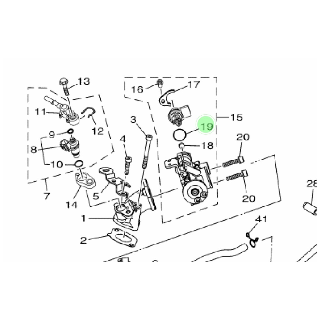 KARET ORING O RING SENSOR ISC THROTTLE BODY MIO J SOUL GT FINO FI XRIDE 115 ORI YGP 54P-E416A-00