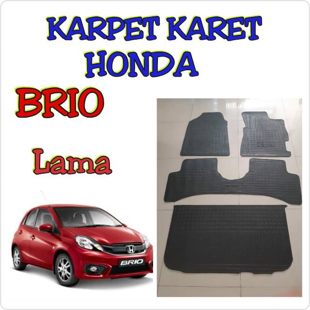 Karpet karet mobil honda brio lama