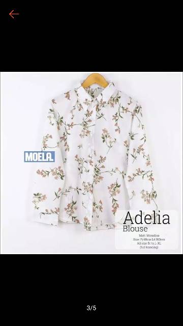 PROMO ADELIA BLOUSE MONALISA REAL PICT