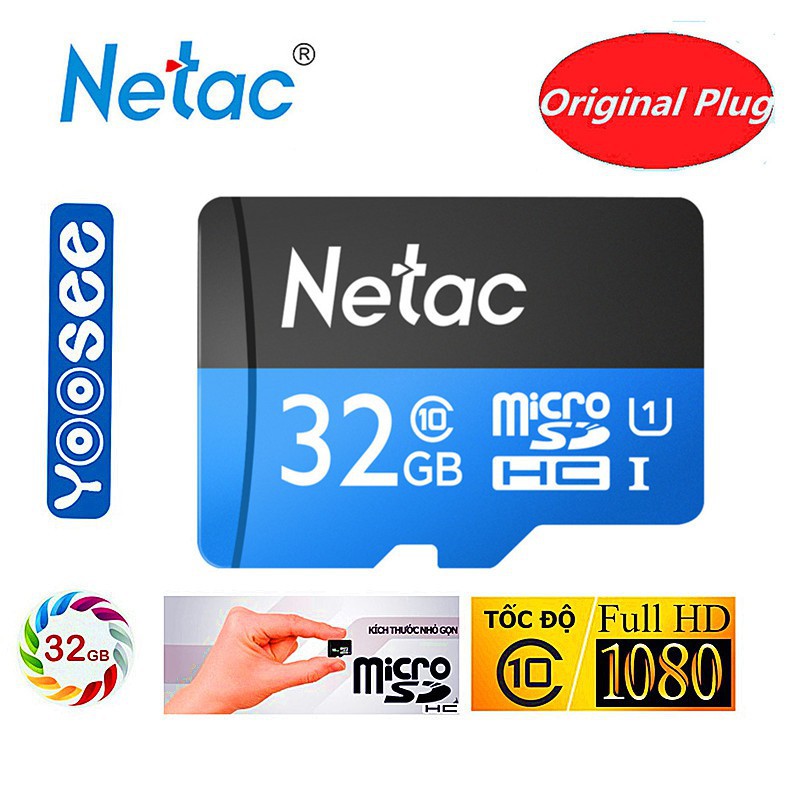 Netac P500 Class 10 Kartu Memori Micro SDHC TF Kecepatan Tinggi hingga 70mb / S