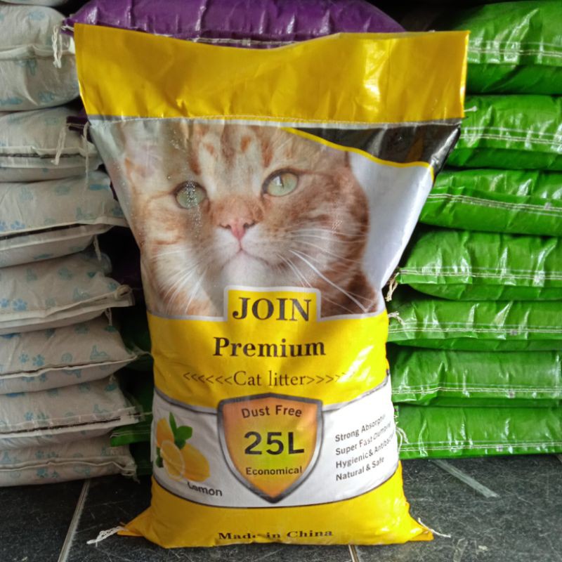 Pasir Kucing Pasir Gumpal JOIN  Cat litter 25ltr~Aroma Lemon