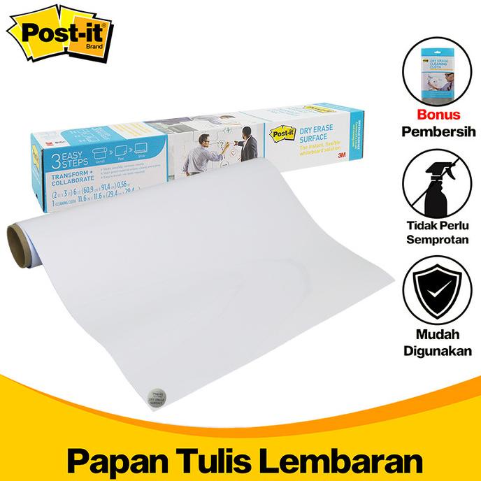 

3M Post-it Papan Tulis Instan 90 X 60 CM Dry Erase Surface 3M-DEF3X2