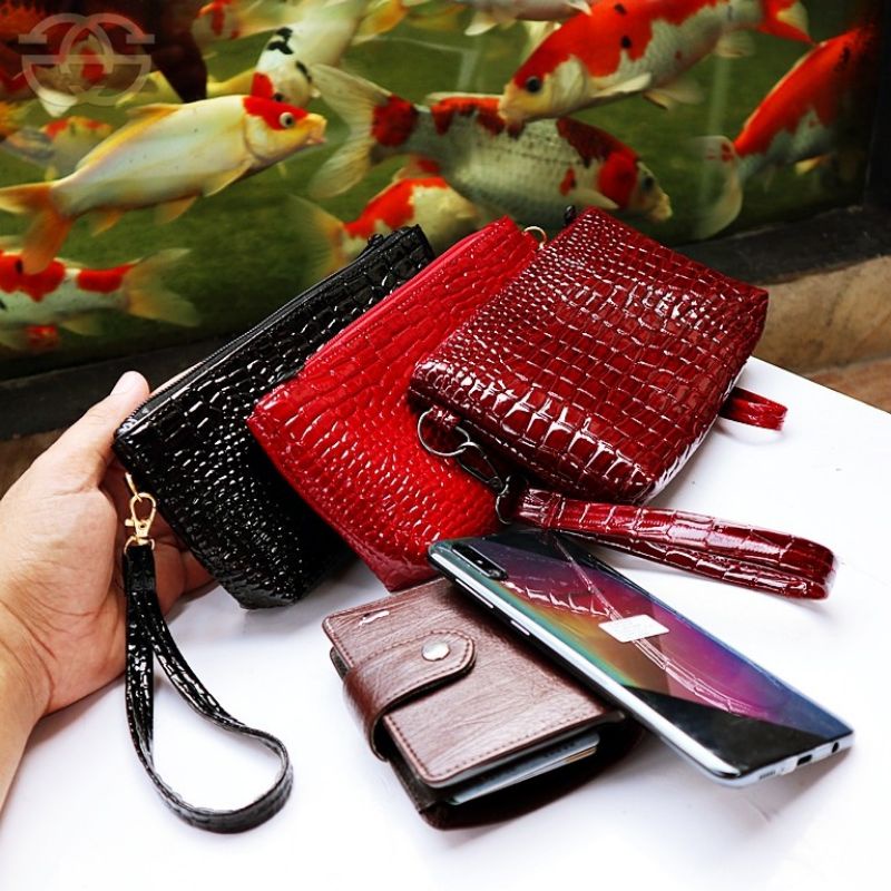 Dompet Hp Croco 0000 Wallet Wanita Pouch Uang Multifungsi